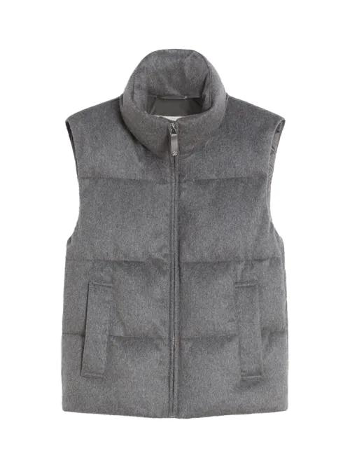 Max Mara Mtcamoroso Vest — Gray