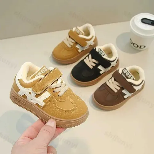 Autumn & Winter Kids' Casual Cotton Sneakers | Retro Sports Shoes, Non-Slip Comfortable Toddler Sneakers for Boys & GirlsT260306
