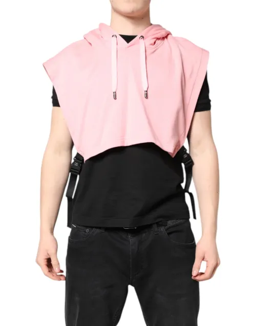 Dolce & Gabbana Cotton Hooded Vest — Pink