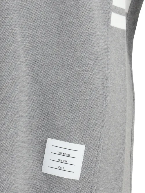Thom Browne Cotton Crew-Neck T-Shirt — Gray