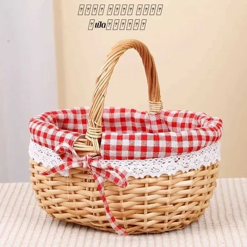Willow Woven Fruit Basket Egg op Basket Mo Flower Basket Storage Basket for Postpartum Wen Gift for B Friend Y251129