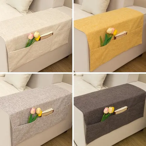 Widened dustproof cover for sofa armrests, suitable for summer use, non-slip drape.TXNS01