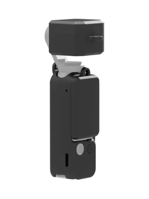 3-in-1 Silicone Cover Case Set for Pocket Gimbal Cameras, Protective Camera Case Cover Shell Sleeve Accessories (Black)