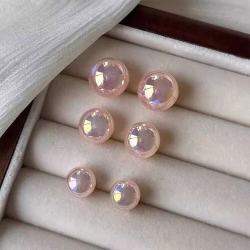 Pink Pearl Stud Earrings For Beauty Women Simple Elegance Light Luxury Ear Accessories Fashion Party Jewelry Gifts H260309