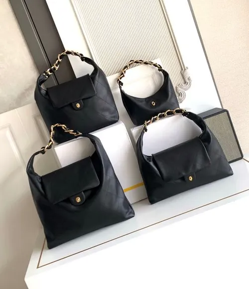 10A Mirror quality 25K hobo bag New Large capacity Shopping Bags with Sier Chain Hobo Women Beach Bag hobo underarm bag Designer Weekend Bag soft leather bag With box
