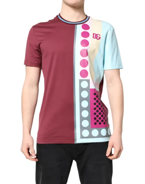 Dolce & Gabbana Multicolor Logo-Printed Cotton T-Shirt — Multicolor