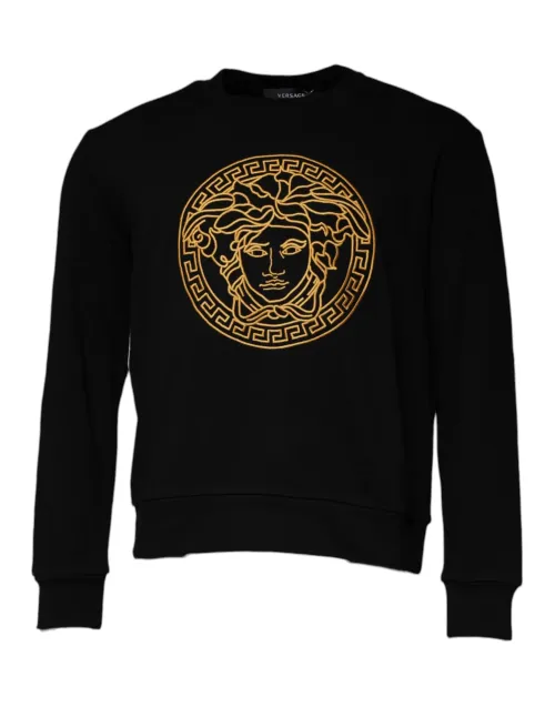 Versace Medusa Embroidery Sweatshirt — Black