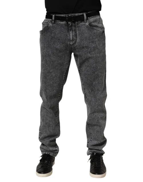 Dolce & Gabbana Gray Cotton Denim Jeans — Gray