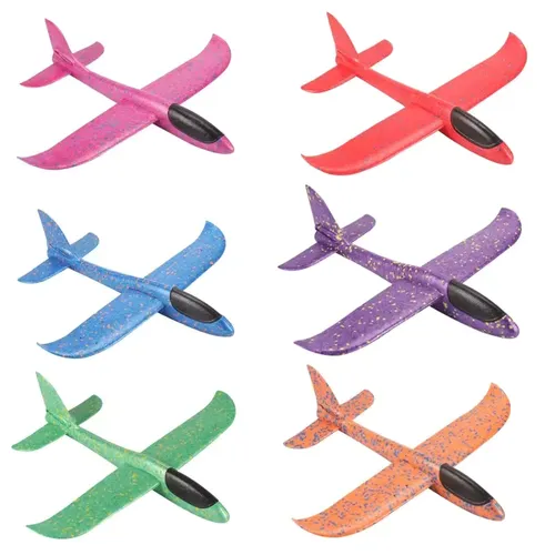 Large Foam Plane Glider Hand Throw Airplane Inertial EPP Bubble Planes Outdoor Launch Toys for Boys Gift
