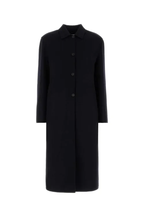 Jil Sander Cashmere Coat — Black