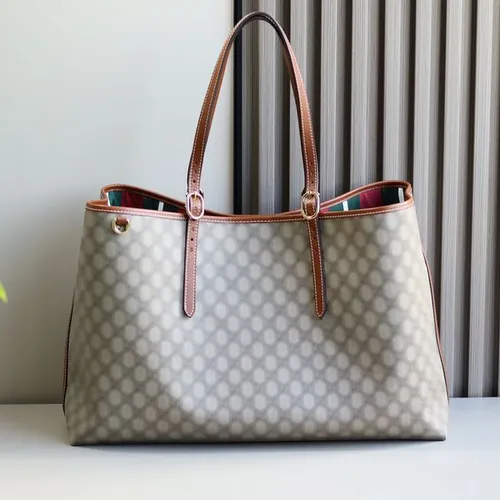 Large Travel Tote Bag, Spacious Carryall Shoulder Handbag with Comfortable Leather Handles Everyday Work Shopping Travel Bag Shoulder bag with Leather 45CM size