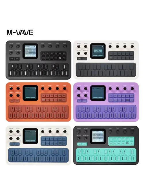 M-VAVE FM-1 Desktop FM Synthesis Keyboard, ANN Tone Clone Tech, 9 Built-in Effects Chain, Mono/Poly Mode, TFT Display