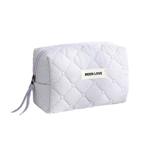 BV17 Elegant Multi-Pocket Travel Makeup Tote: Durable Octagonal Organizing Pouch