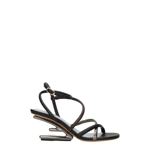 Fendi Multicolor Leather Sandal — Multicolor