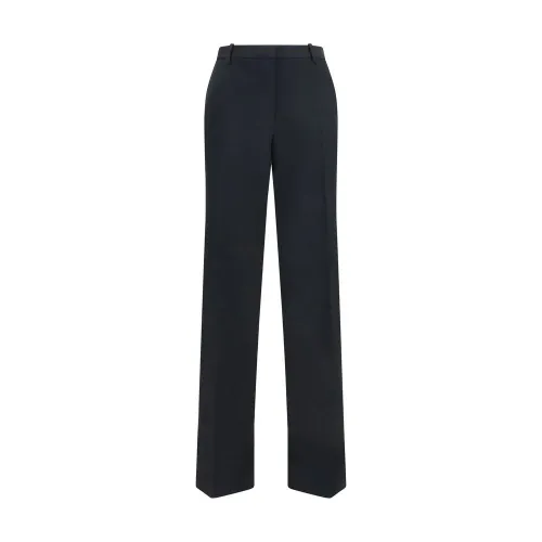Tom Ford Pleated Merino Wool Trousers — Black