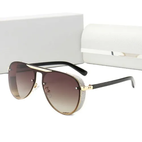 Designer Limted Men Women Brin brin Metal Vintage Sunglasses Style Square Frameless UV 400 Lens Original Box and Case