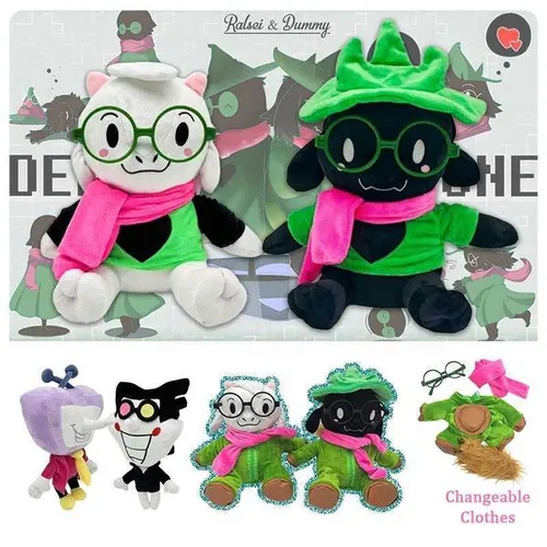 TreasuringU 2025 New Deltarune Plush Toys Kawaii Ralsei Plush Stuffed Toys Tenna Doll Changeable Plushie Clothes Birthday Gifts L251212R1OU