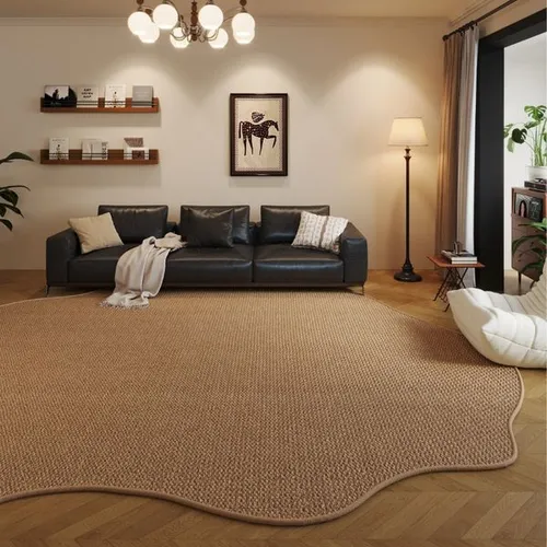 Pineapple Circle Carpet, Living Room, Dirt Resistant, Full Bedding, Anti Slip Carpet, Bedroom Bedside Carpet, Entrance Mat