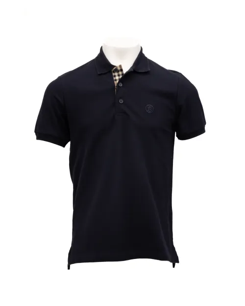 Burberry Cotton Polo Shirt — Blue