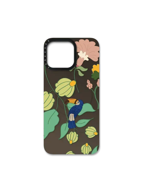 Toucan Garden - iPhone 16 Pro / Back Cover  (Requires CASECESS Base Case for use）