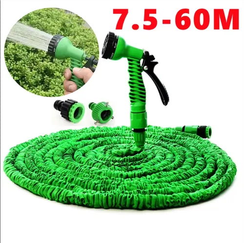 25FT-200FT Expandable Magic Hose Lightweight Design Durable Materials 7 Water Spraying Functions Gun Home Garden Watering Tools